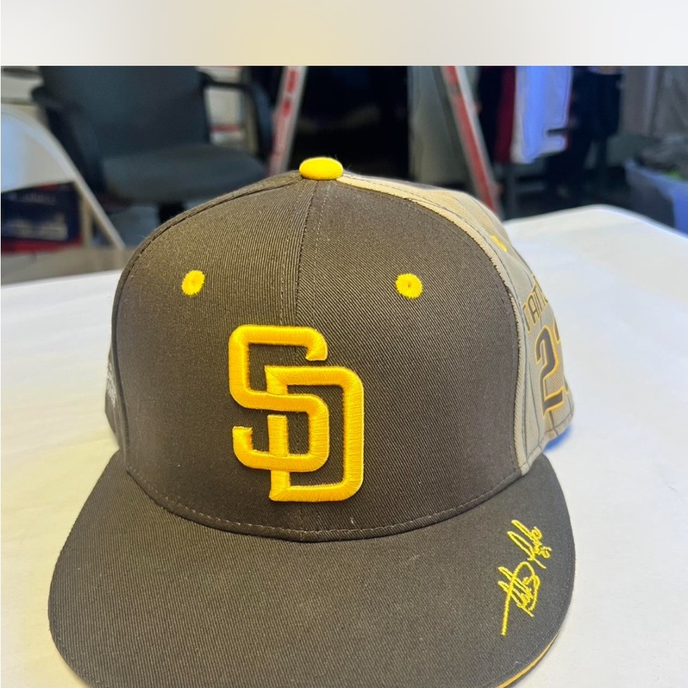 Brown and Yellow SD Baseball Cap
